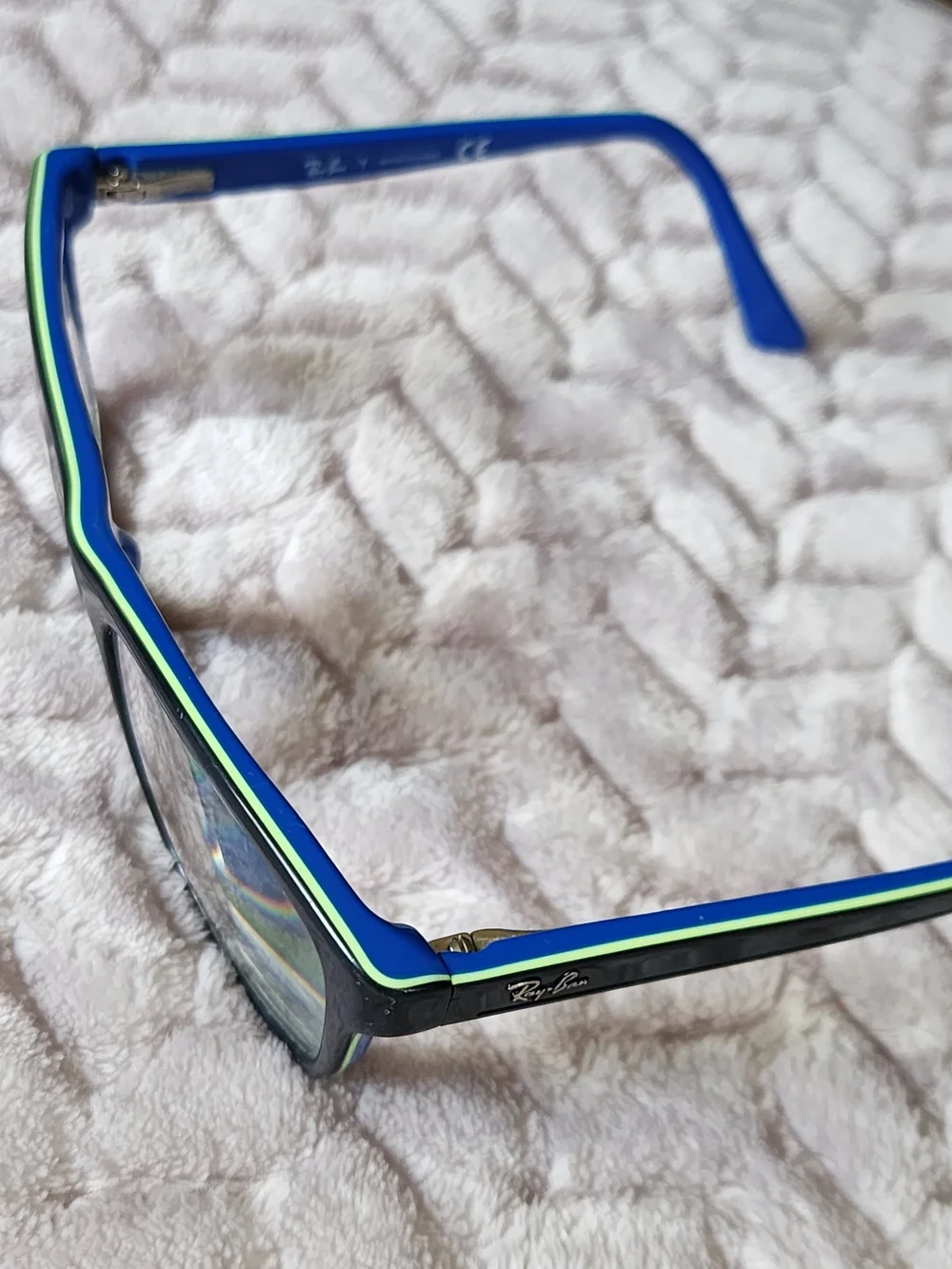 Ray-Ban Kids Junior Wayfarer Black & Blue Eyeglasses